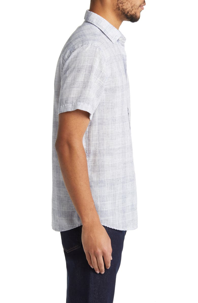 Robert Barakett Concourse Short Sleeve Button-Up Shirt, Alternate, color,