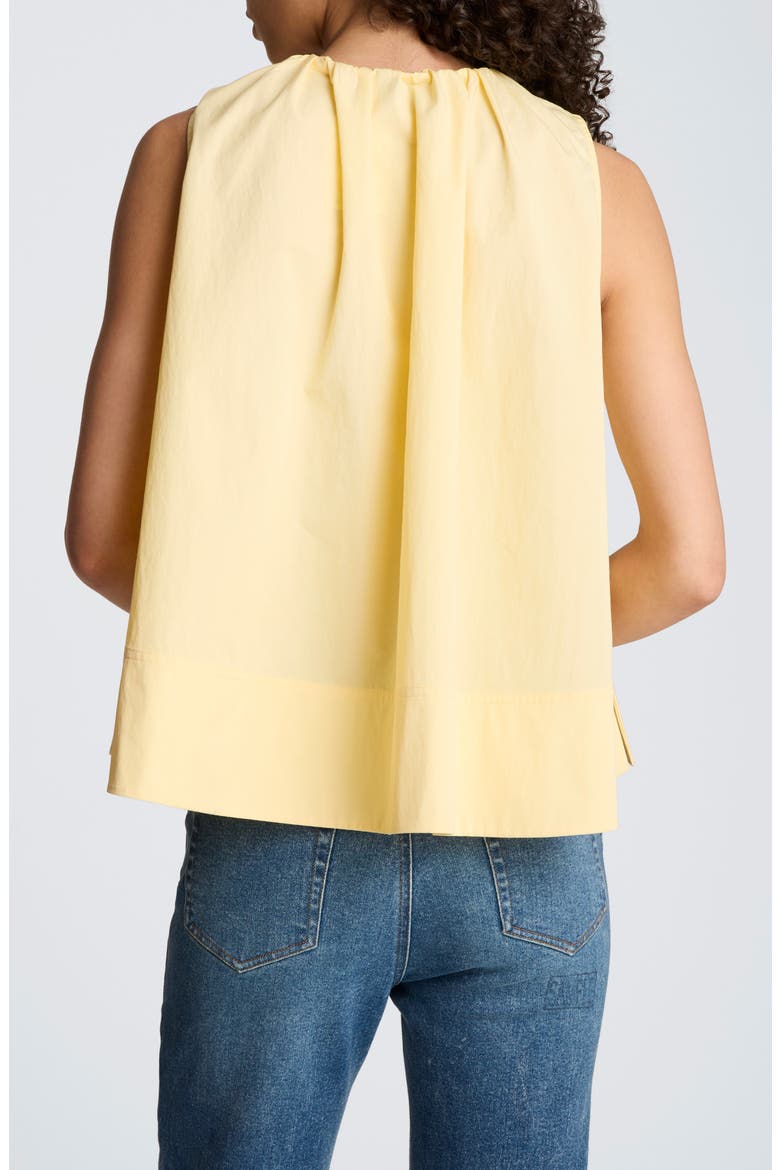 Paperbag Neck Sleeveless Top, Alternate, color, PASTEL YELLOW