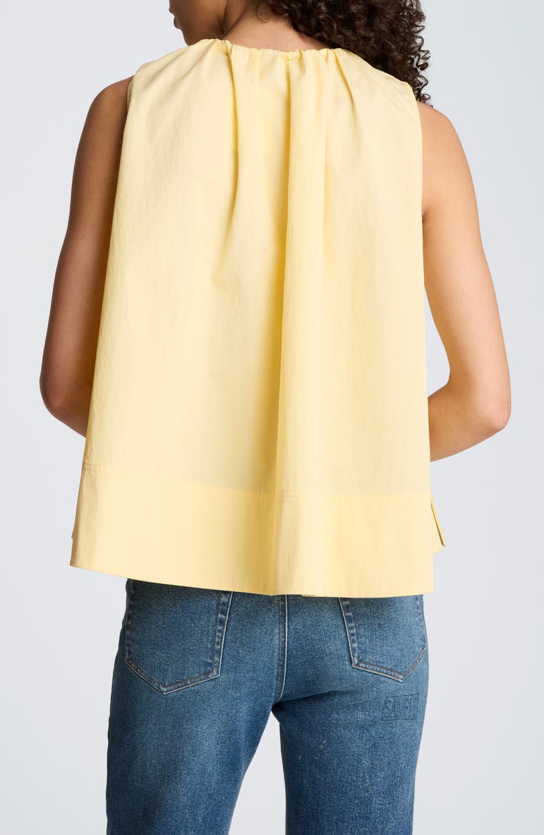 Kenneth Cole Paperbag Neck Sleeveless Top, Alternate, color, Pastel Yellow