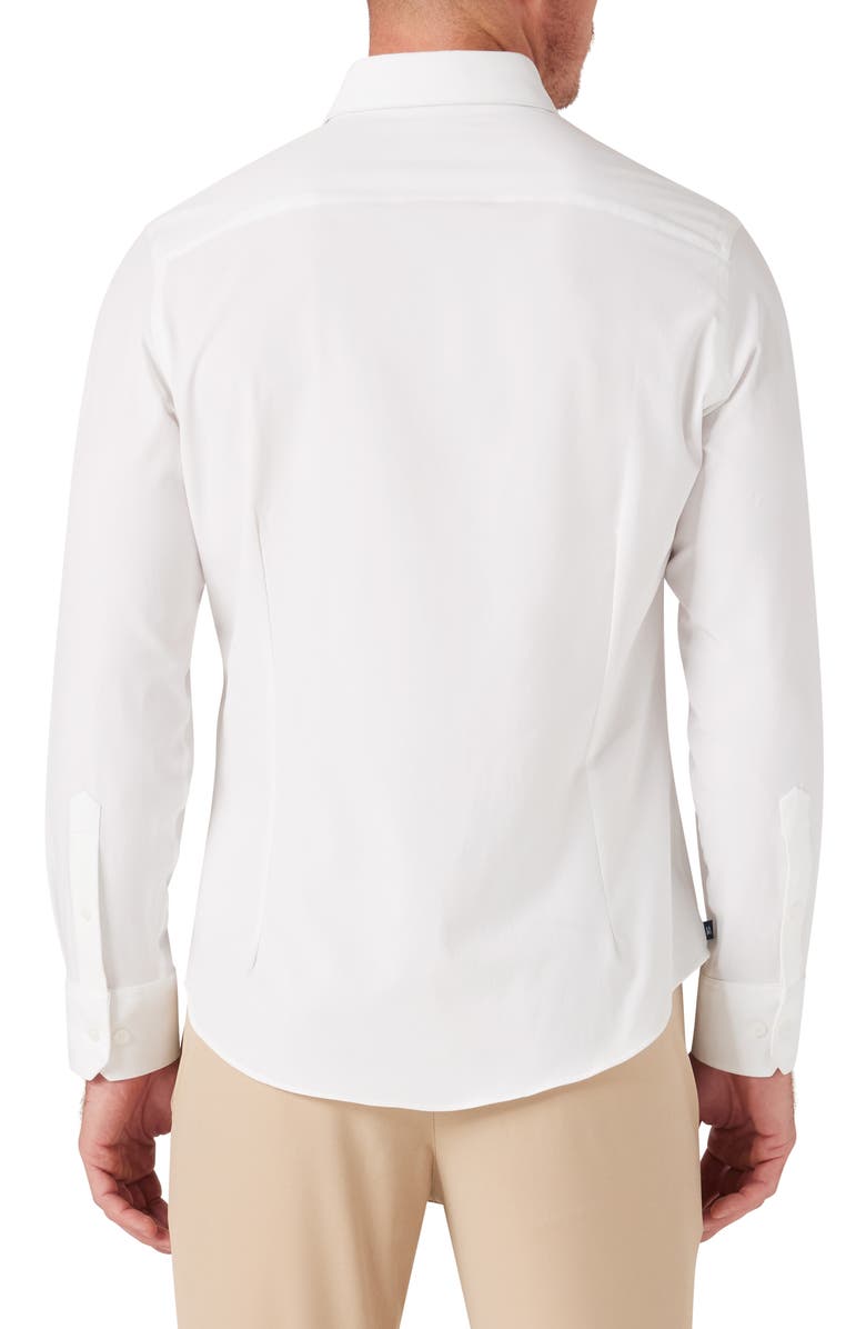 Mizzen+Main Leeward Solid No-Tuck Button-Up Shirt, Alternate, color, White Solid