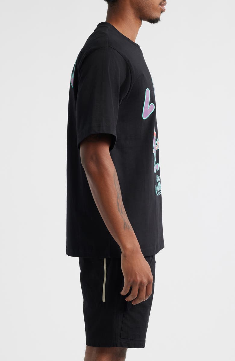 VIC GARCIA WORLD Love Together Again Graphic T-Shirt, Alternate, color, Black