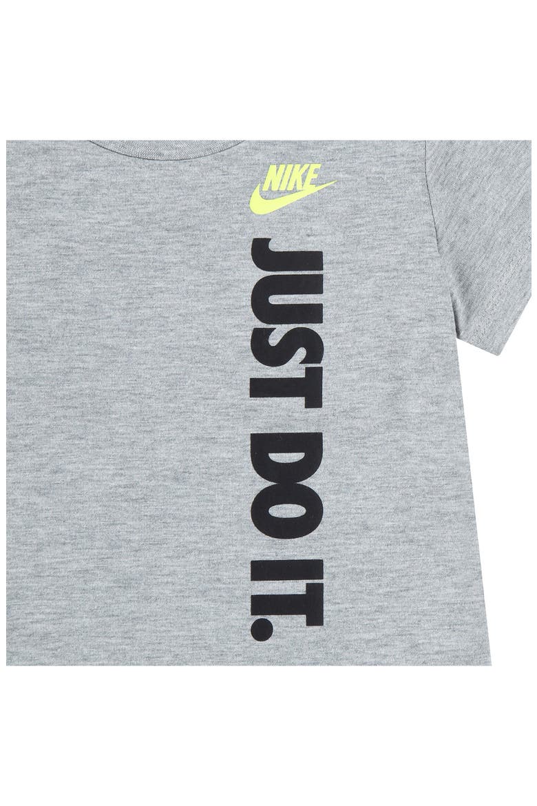 Logo Graphic T-Shirt & Shorts Set, Alternate, color, BLACK