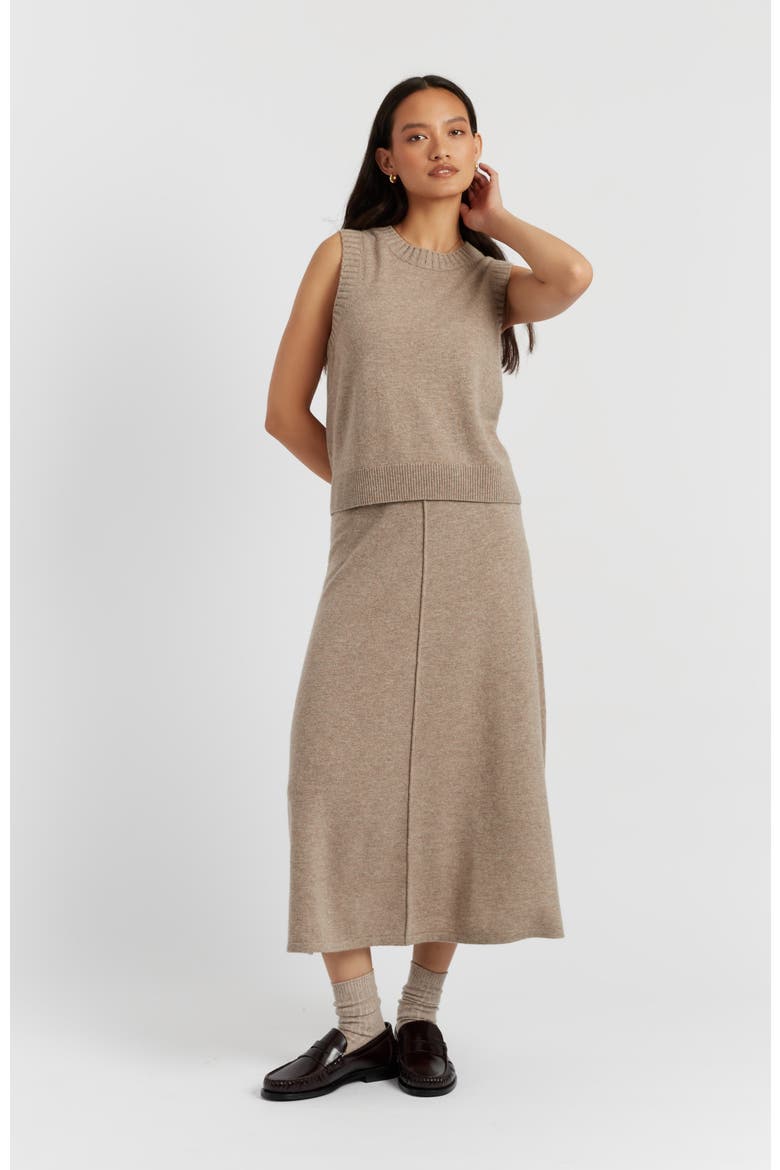 Wool Cashmere Tank, Alternate, color, Warm Oatmeal