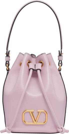 Valentino Garavani Mini VLOGO Signature Leather Bucket Bag