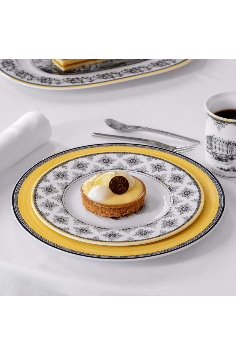 Audun Fleur Dinner Plate, Alternate, color, Yellow