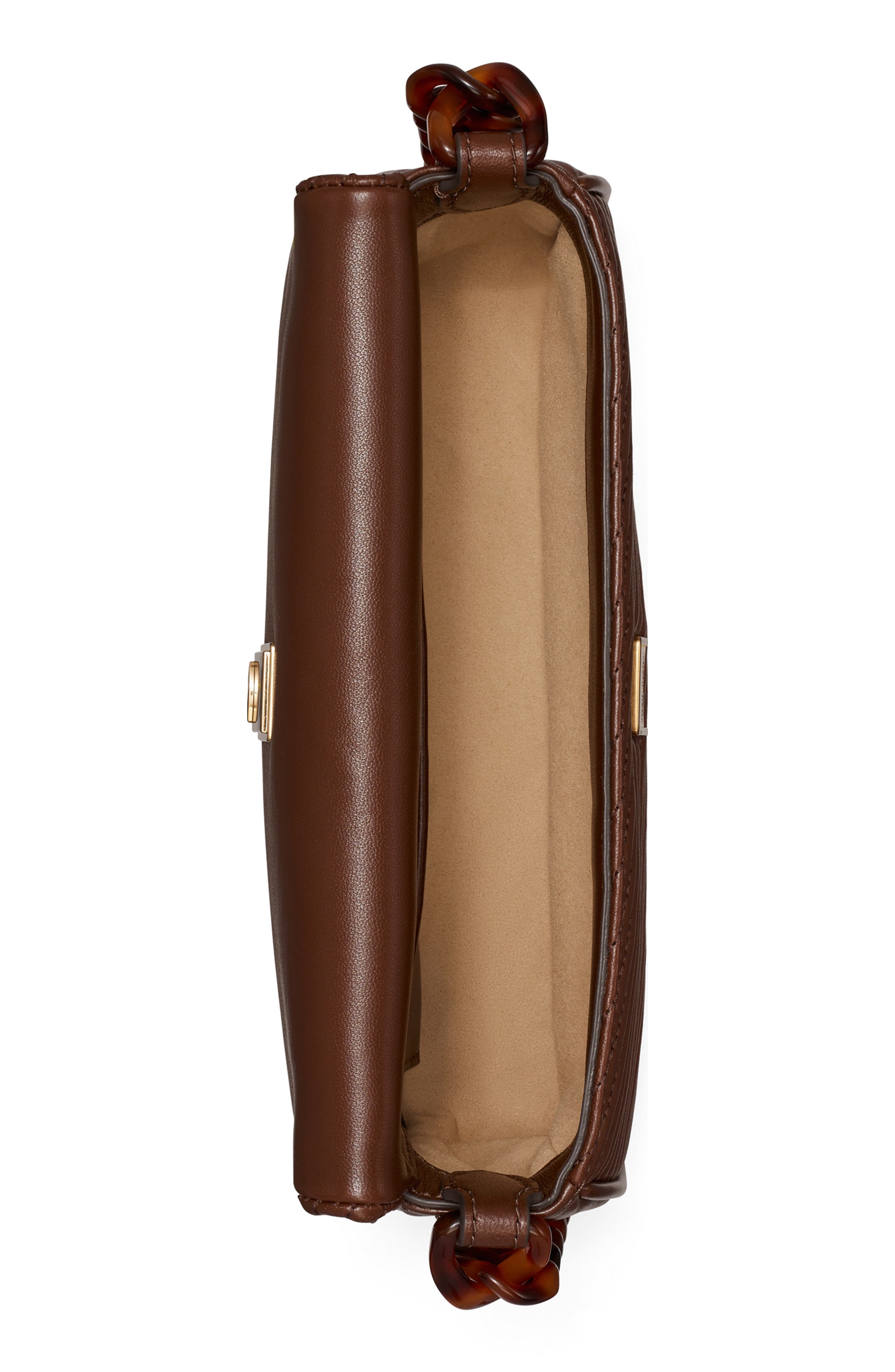 Tory Burch Small Kira Moto Quilted Leather Flap Shoulder Bag, Alternate, color, 