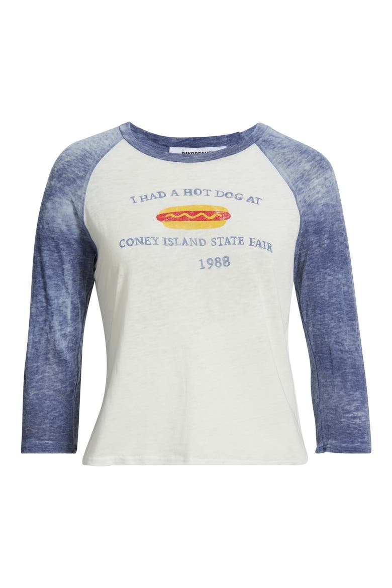 Coney Island State Fair 1988 Cotton Graphic T-Shirt, Alternate, color, VINTAGE WHITE / BLUE QUARTZ