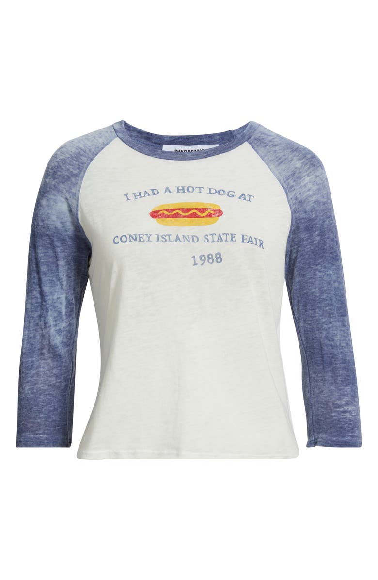 Daydreamer Coney Island State Fair 1988 Cotton Graphic T-Shirt, Alternate, color, Vintage White / Blue Quartz