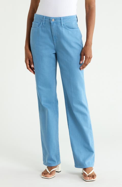 Jones High Waist Stovepipe Straight Leg Jeans
