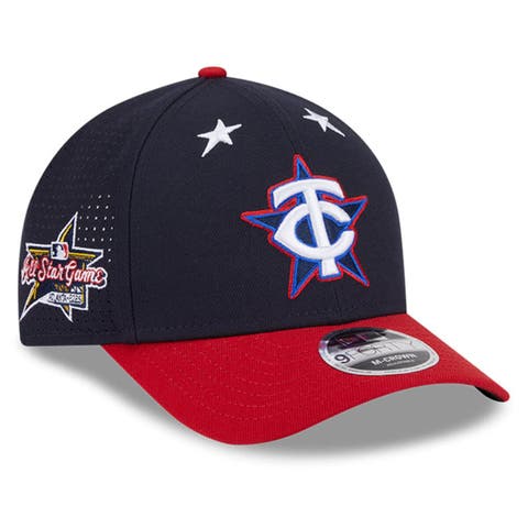 Men's New Era Navy/Red  Minnesota Twins 2025 MLB All-Star Game Workout 9FORTY M-Crown Adjustable Hat