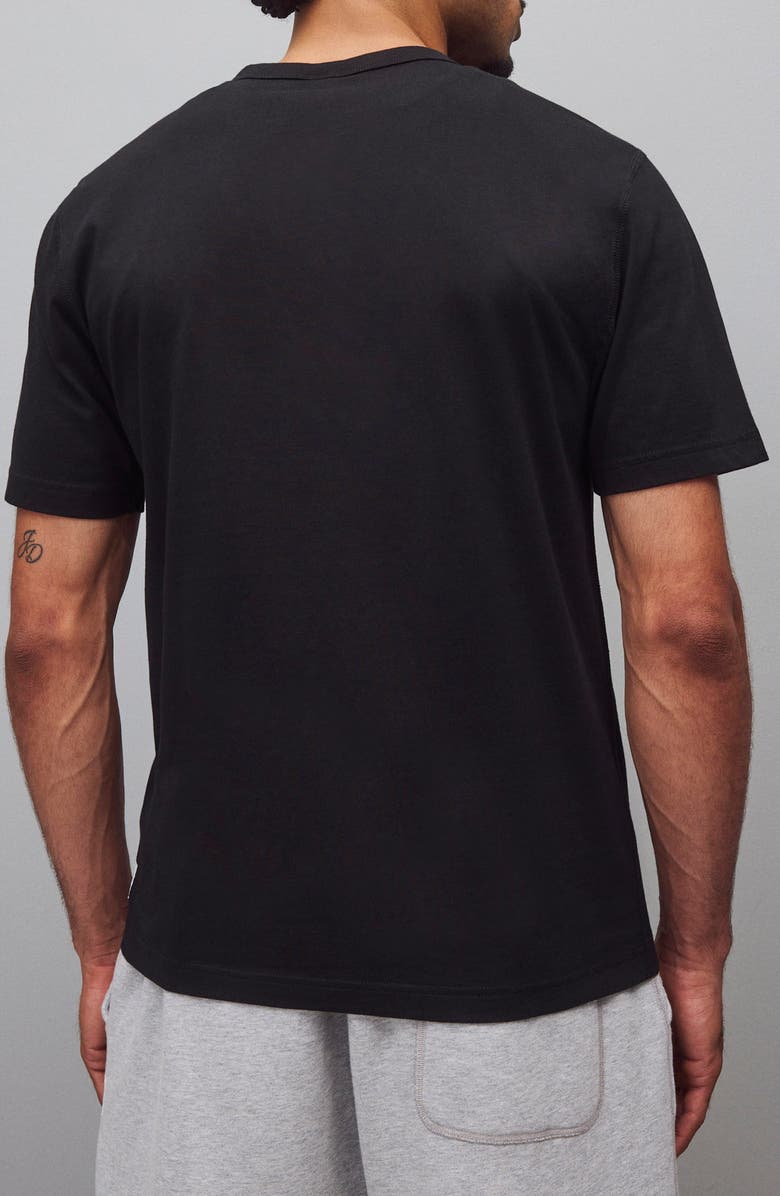 Reigning Champ Embroidered Monogram Lightweight Jersey T-Shirt, Alternate, color, Black