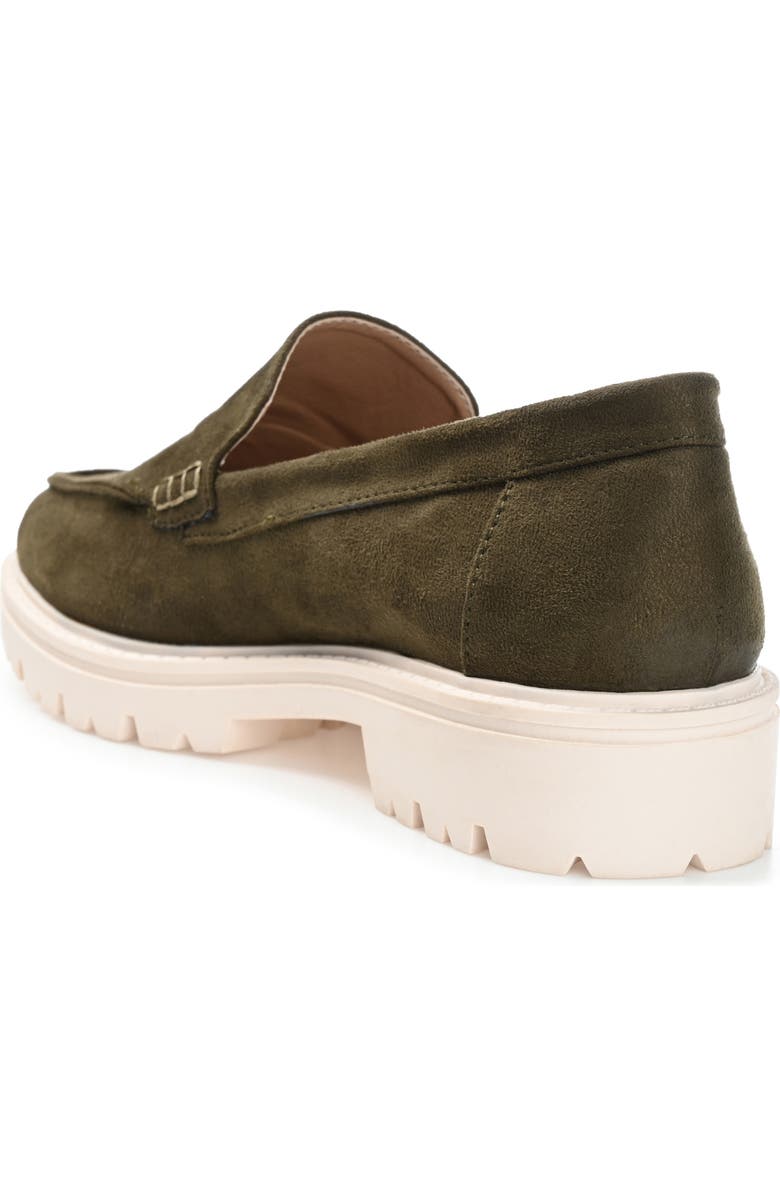 Journee Collection Erika Loafer, Alternate, color, Olive