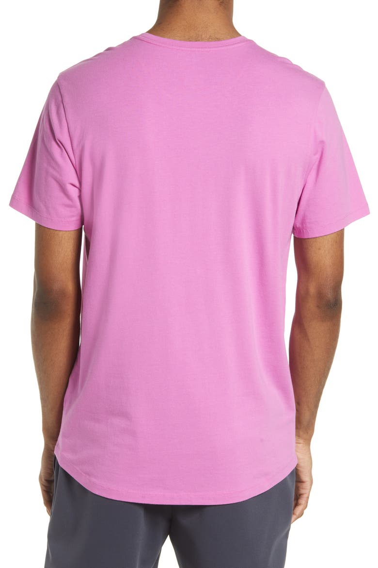 Crewneck T-Shirt, Alternate, color, PINK ROSEBUD