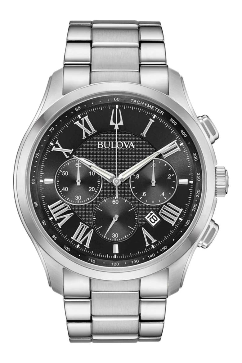 Classic Chronograph Bracelet Watch, 40mm, Main, color, SILVER