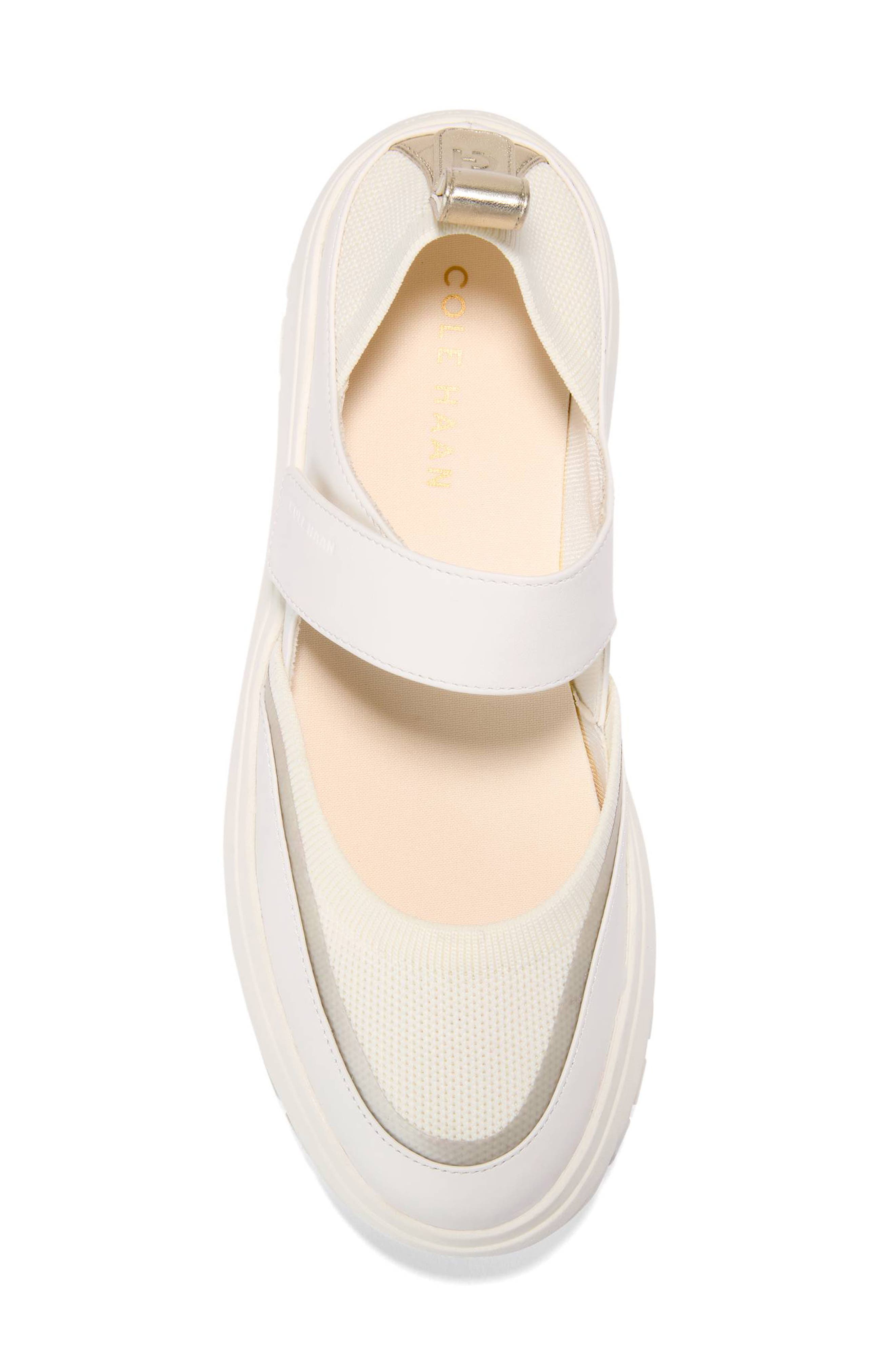 Raelyn ZERØGRAND Mary Jane Sneaker, Alternate, color, POWDER / SOFT GOLD LEATHER