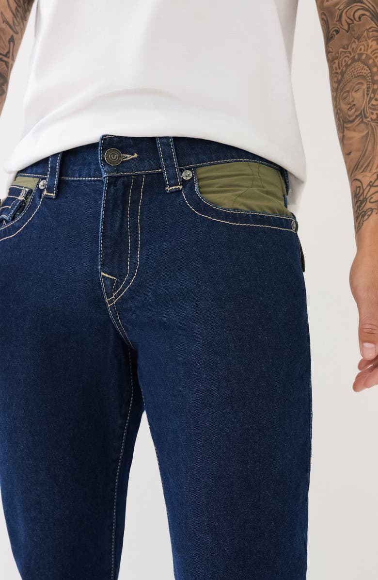 True Religion Ricky Flap Pocket Straight Leg Jeans, Alternate, color,