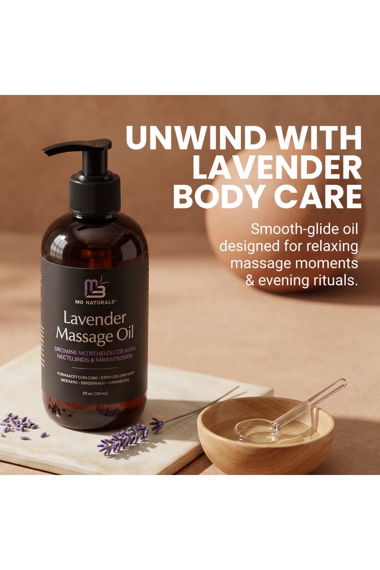 Relaxing Massage Oil, Lavender, 8fl oz, Alternate, color, None