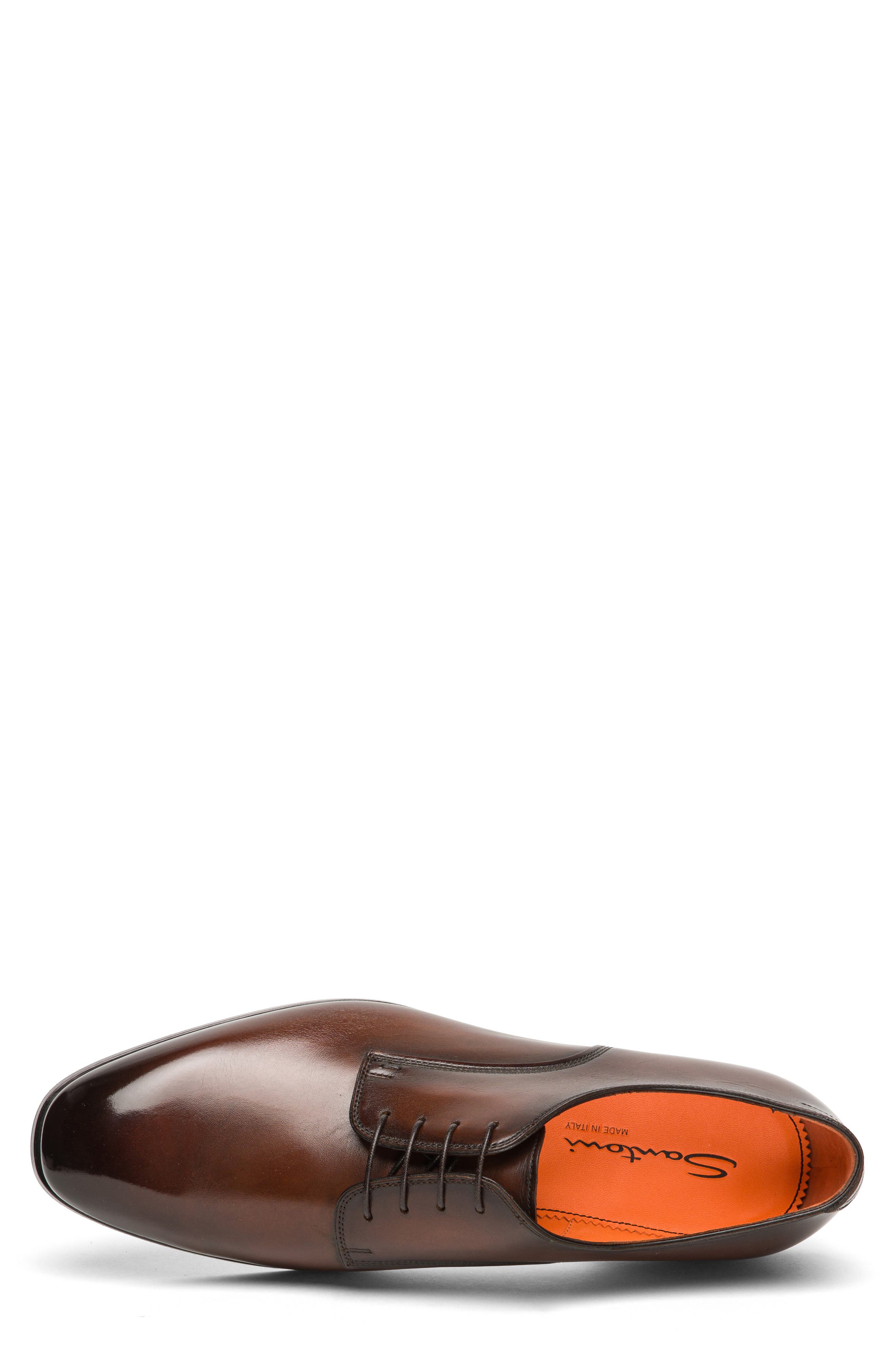 Santoni Archer Derby, Alternate, color, Dark Brown-T50