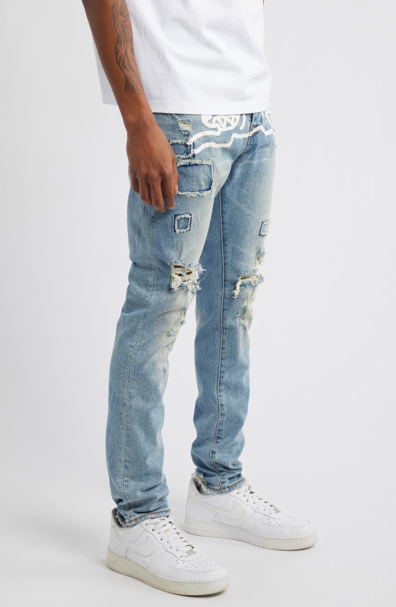 ICECREAM Running Dog Ripped Jeans, Alternate, color, Chocolate Chip