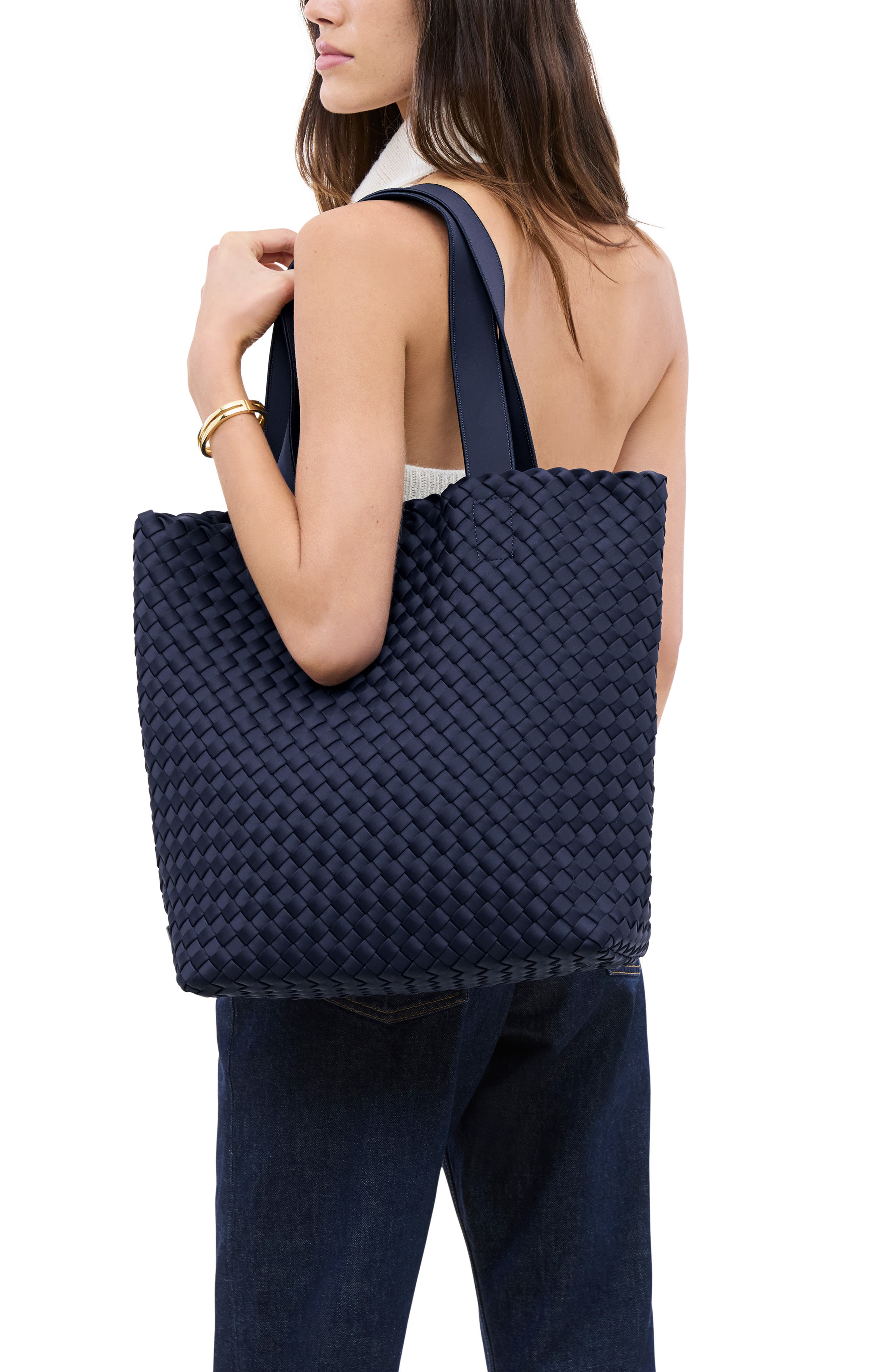NAGHEDI Como Shopper Tote, Alternate, color, Ink Blue