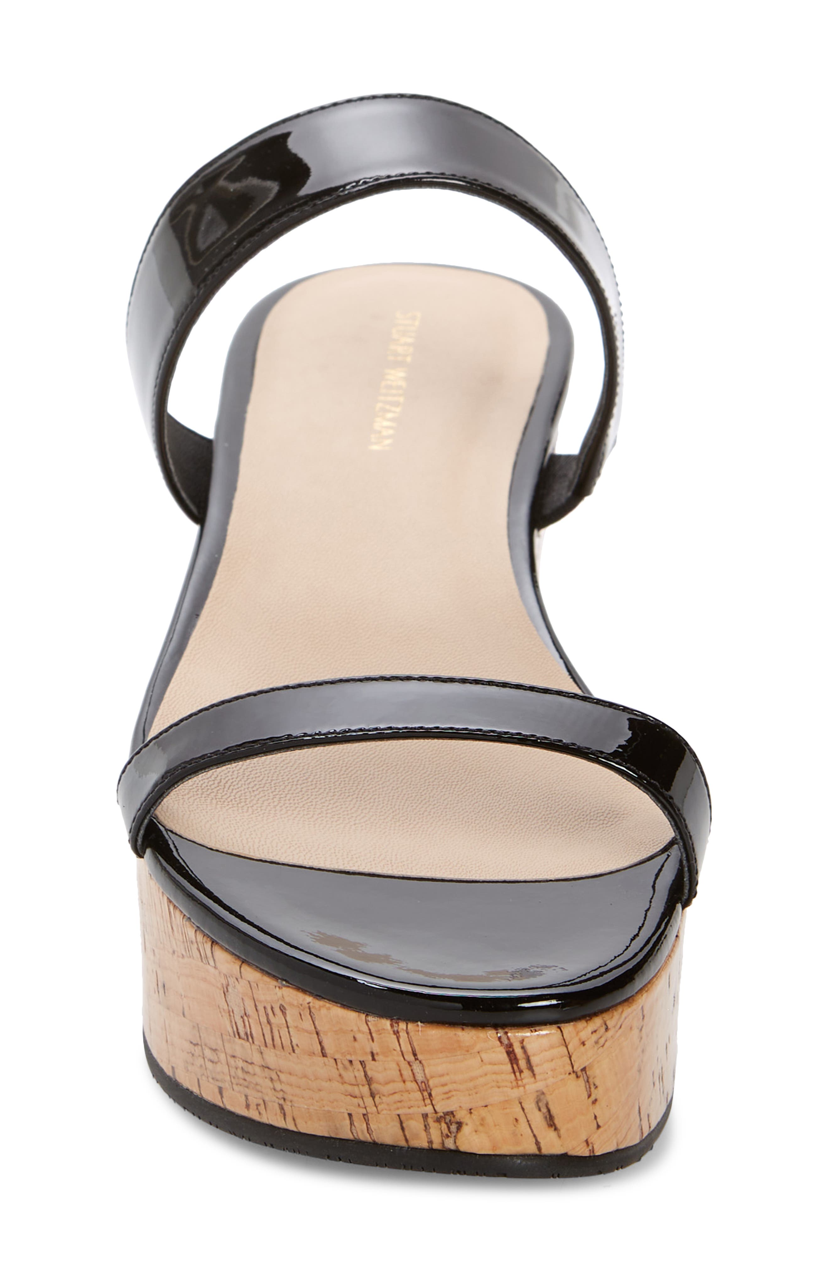 Stuart Weitzman Boardwalk Flat Wedge Slide Sandal, Alternate, color, 