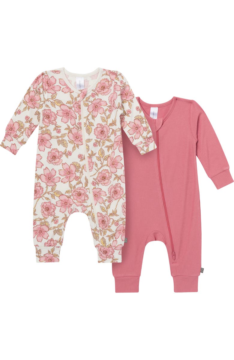 Modern Moments Footless Pajamas, Main, color, Flower