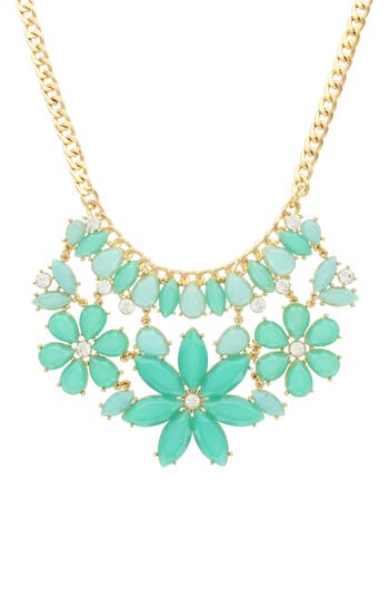 Olivia Welles Raelyn Flower Necklace In Gold
