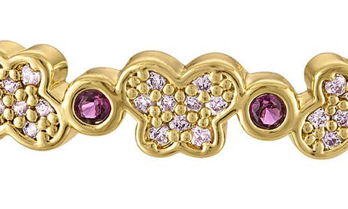 Fzn Kids' Butterfly Cubic Zirconia Bracelet In Yellow