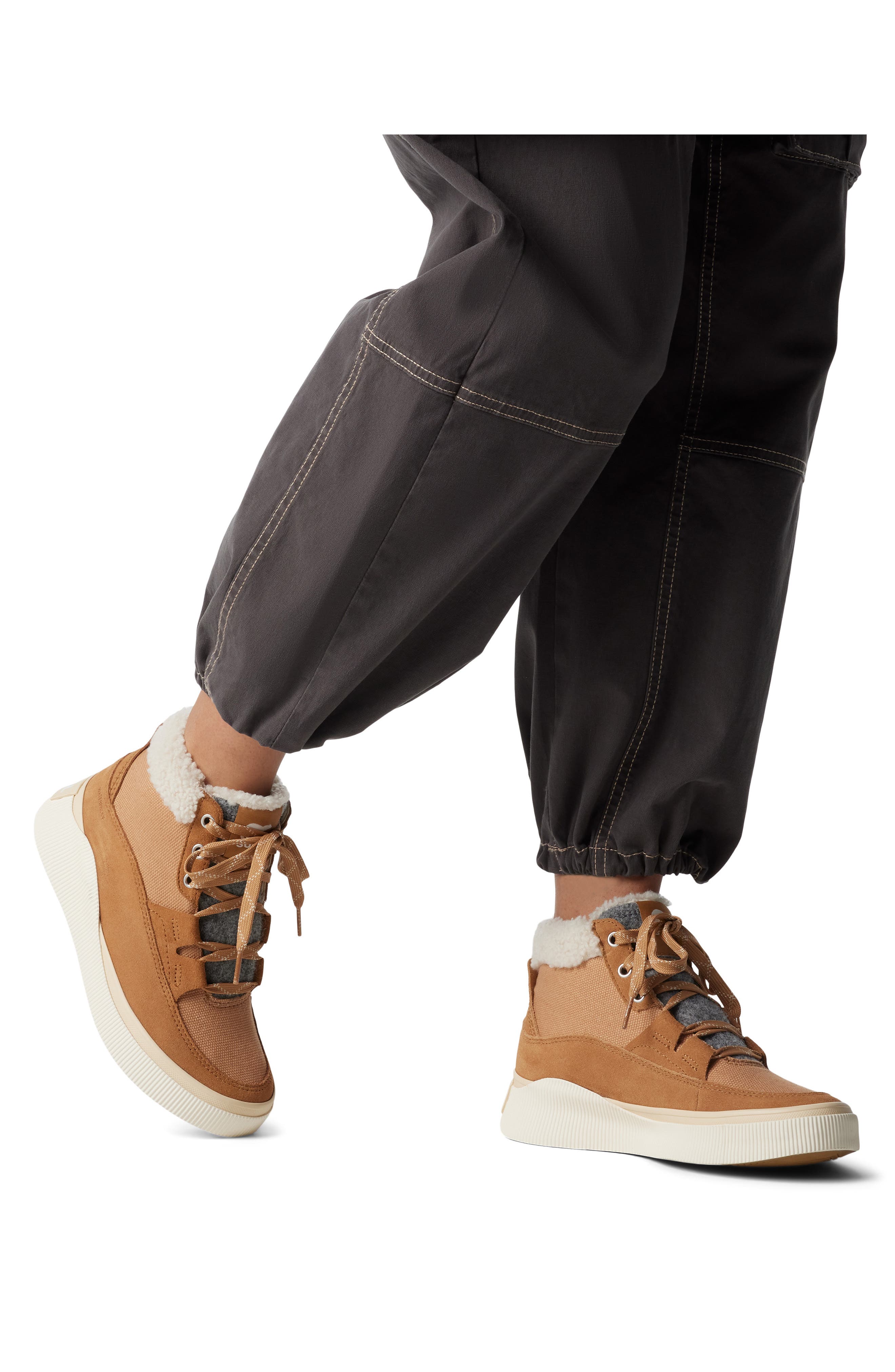 SOREL Out N About IV Waterproof Sneaker, Alternate, color, Tawny Buff/ Honey White