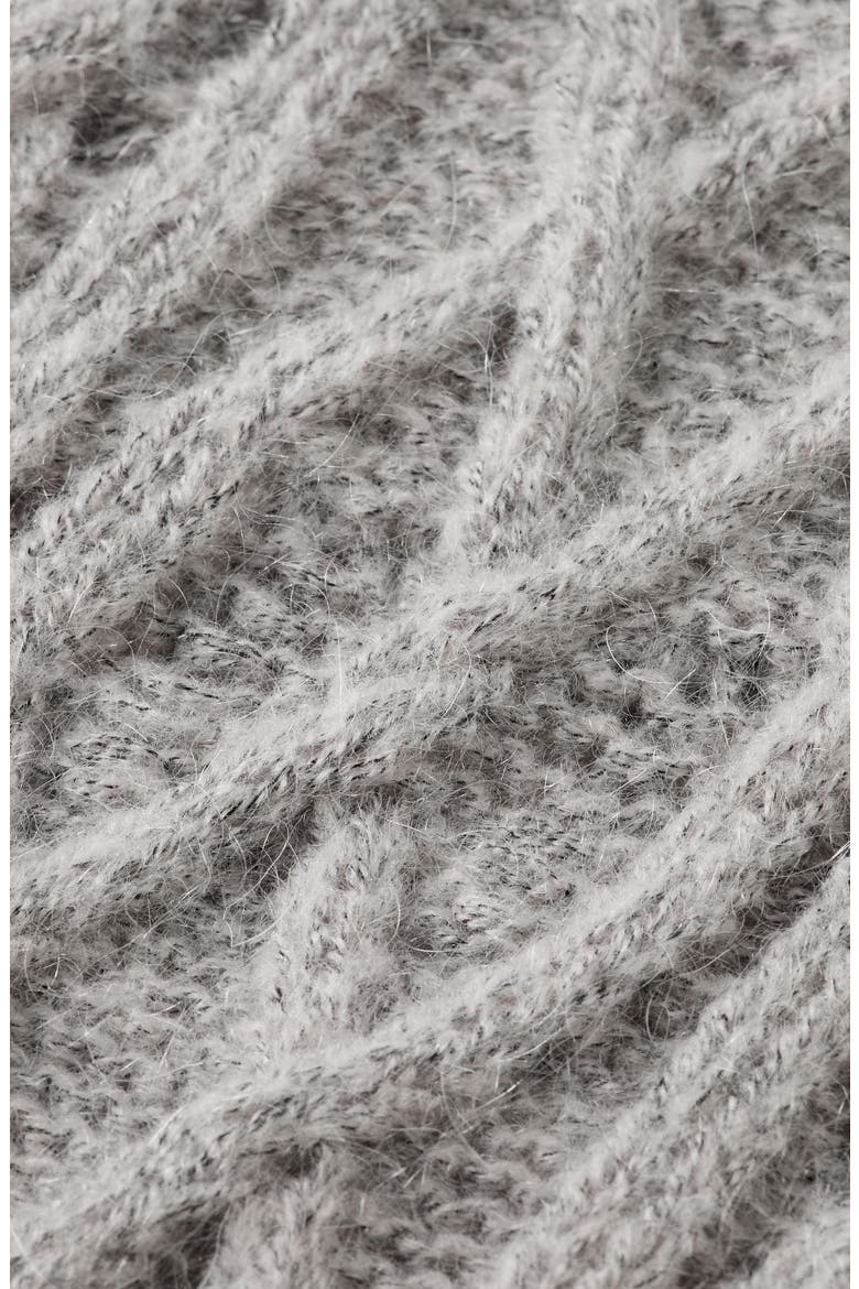 Cable Side Tie Sweater Vest, Alternate, color, LIGHT GREY MELANGE