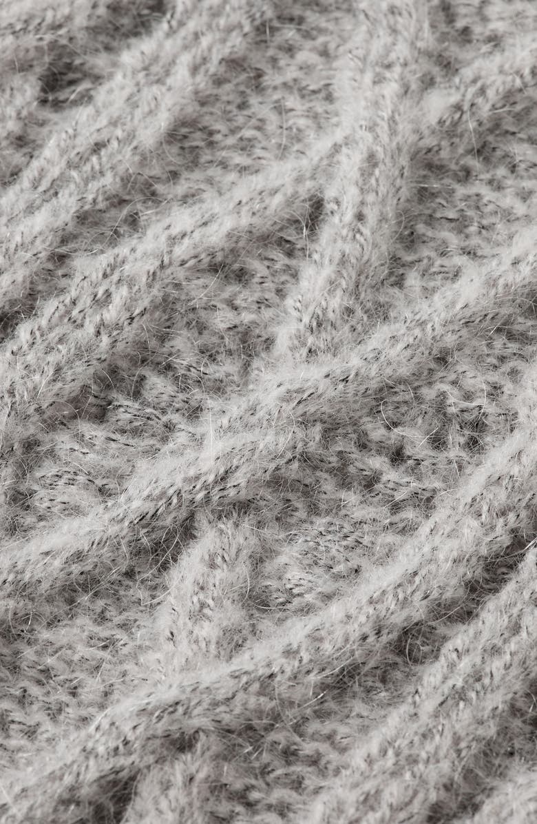 Scotch & Soda Cable Side Tie Sweater Vest, Alternate, color, Light Grey Melange