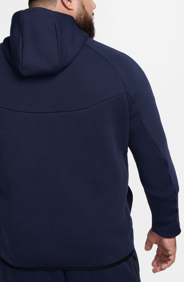 Nike Tech Windrunner Zip Hoodie, Alternate, color, Obsidian/ Black