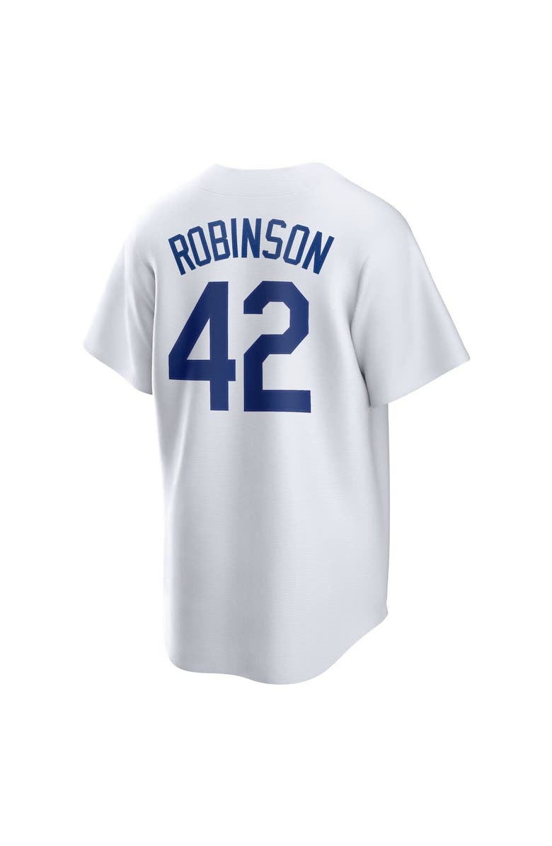Nike Men's Nike Jackie Robinson White Brooklyn Dodgers Home Cooperstown Collection Player Jersey, Alternate, color, White