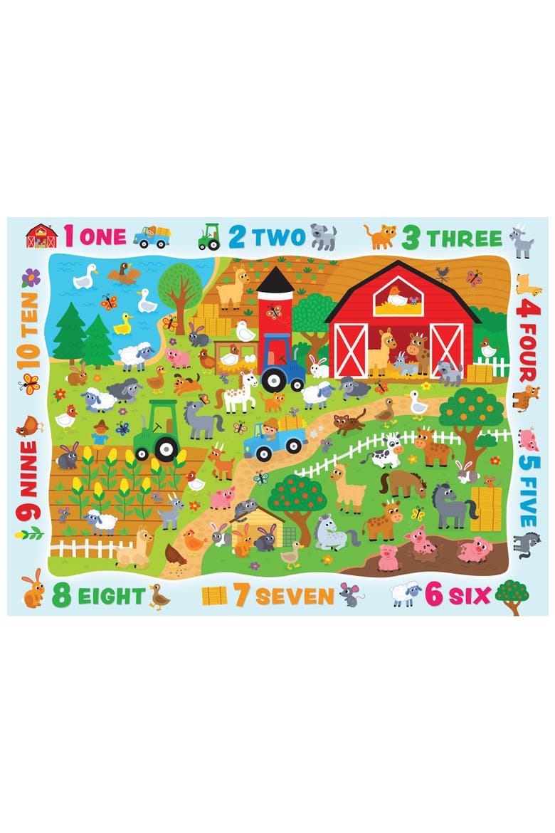 Counting on the Farm 48 Piece Puzzle, Alternate, color, Multicolor