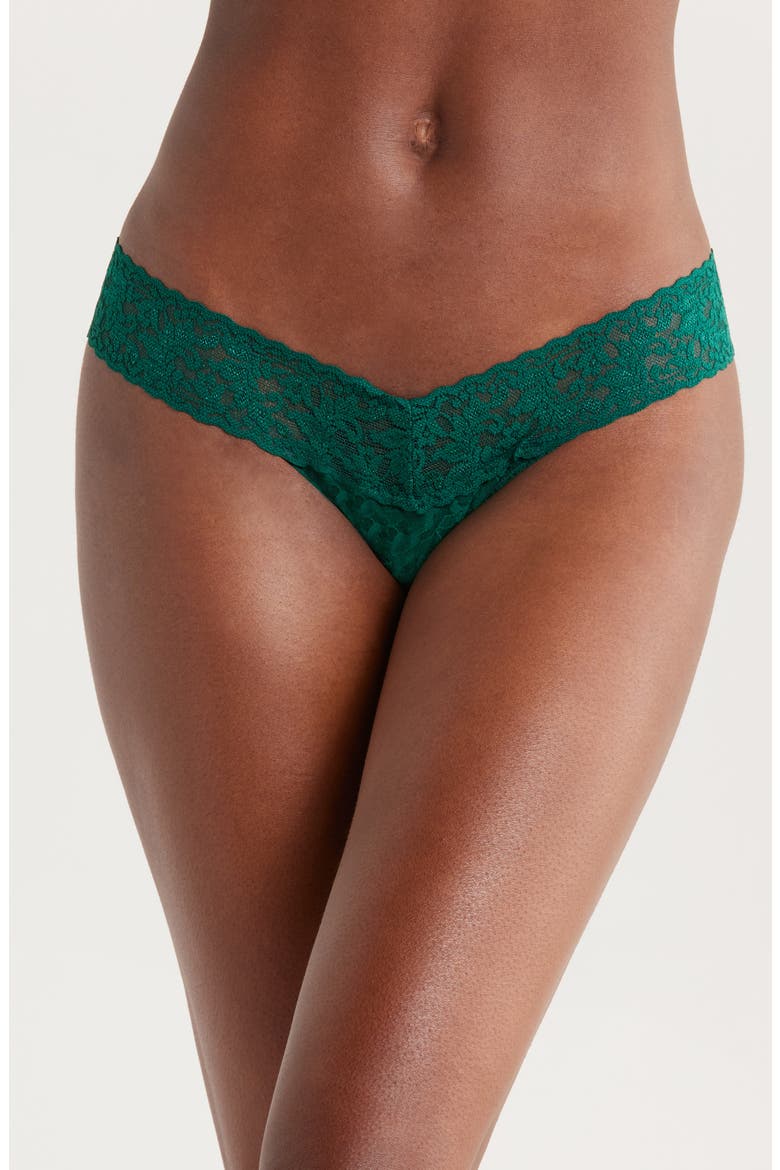 Low Rise Thong, Main, color, FOREST GREEN