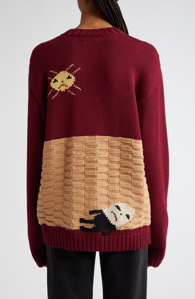 Bode Nursery Rhyme Merino Wool Cardigan, Alternate, color,