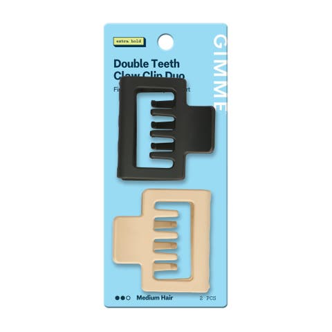 Square Double Teeth Claw Clip