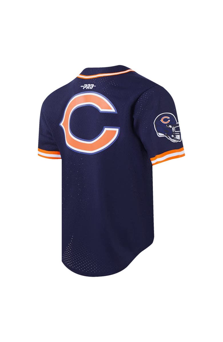 PRO STANDARD Men's Pro Standard Caleb Williams Navy Chicago Bears Mesh Button-Up Baseball Jersey, Alternate, color, Navy