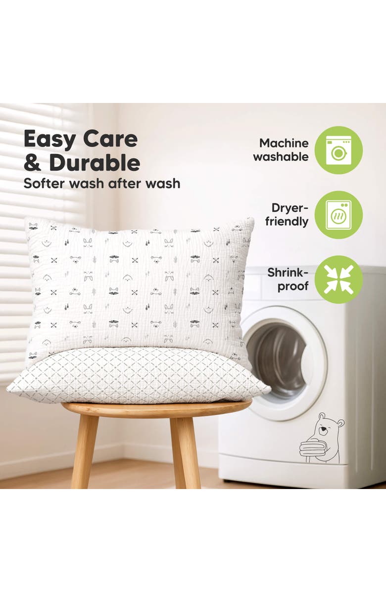 KeaBabies 2-Pack My Little Lyra Pillowcases, Alternate, color, Nordic