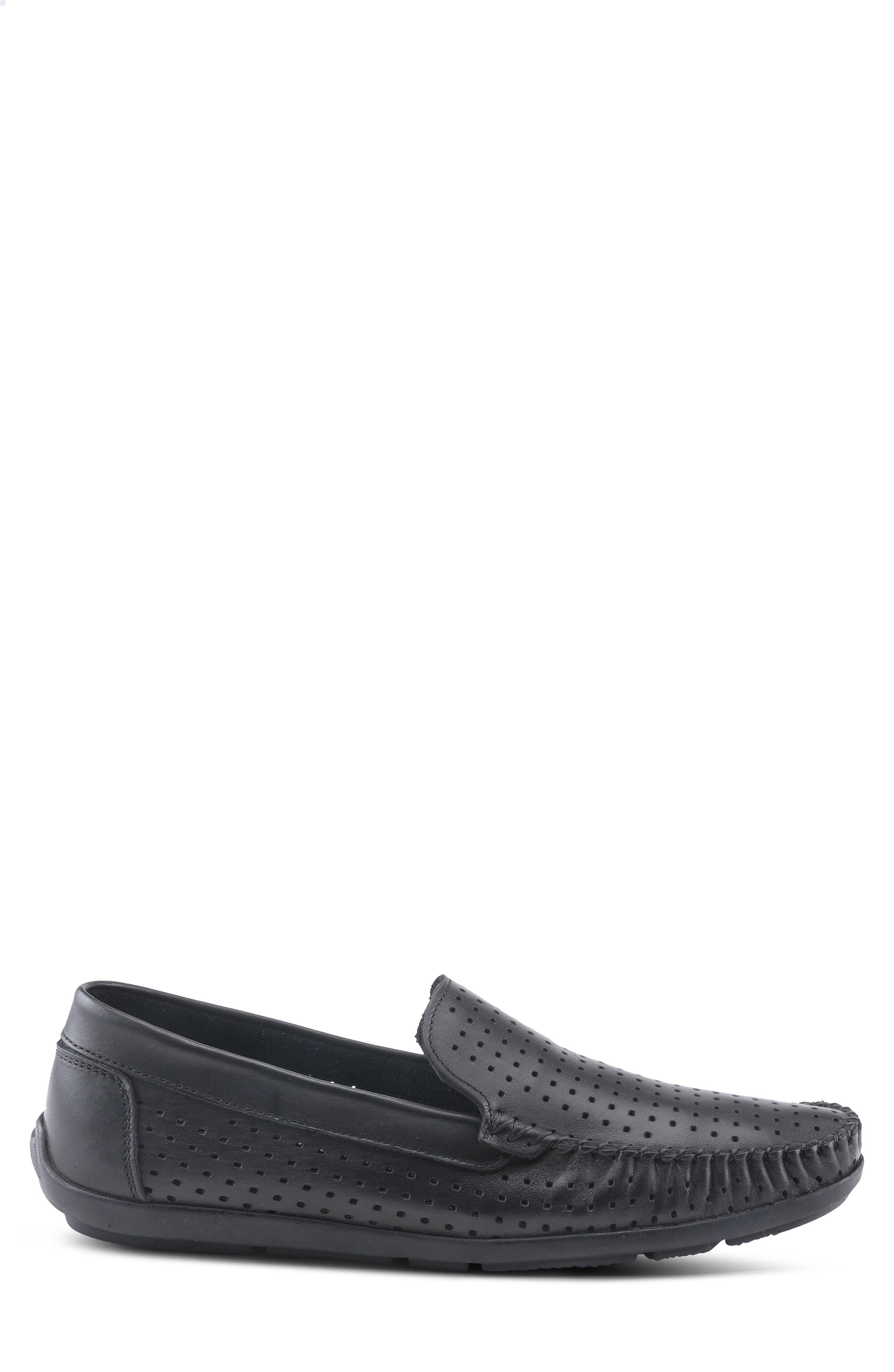Spring Step Crispin Leather Loafer, Alternate, color, Black