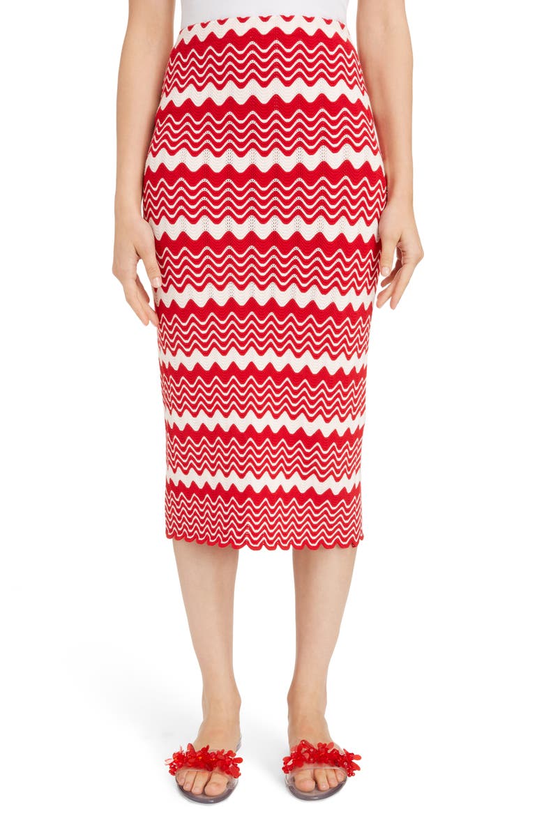 Wiggle Rib Tube Skirt, Main, color, PINK/ RED
