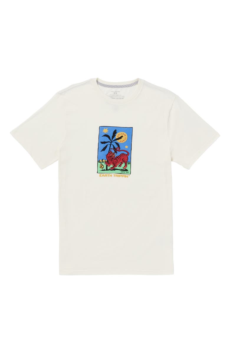 Volcom Tarot Tiger Cotton Graphic T-Shirt, Alternate, color, 