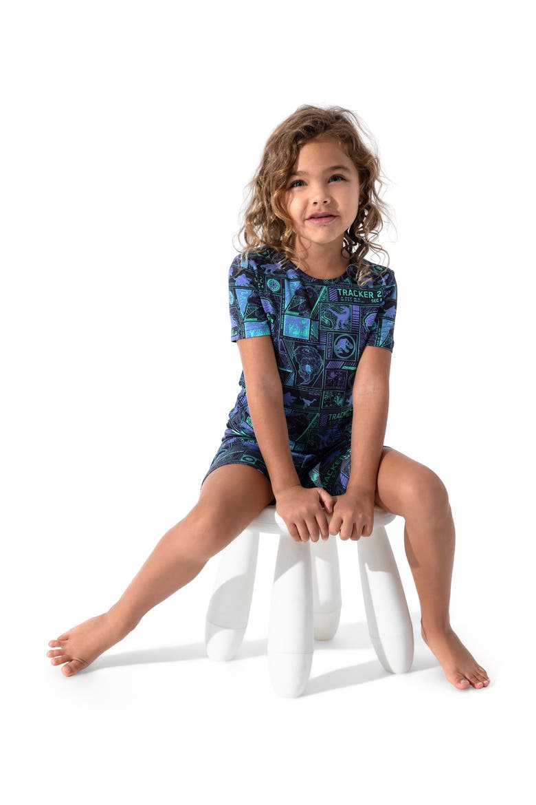 Jurassic Park Tracker Kids 2-Piece Short Sleeve & Shorts Pajama Set, Alternate, color, Jurassic Park: Tracker