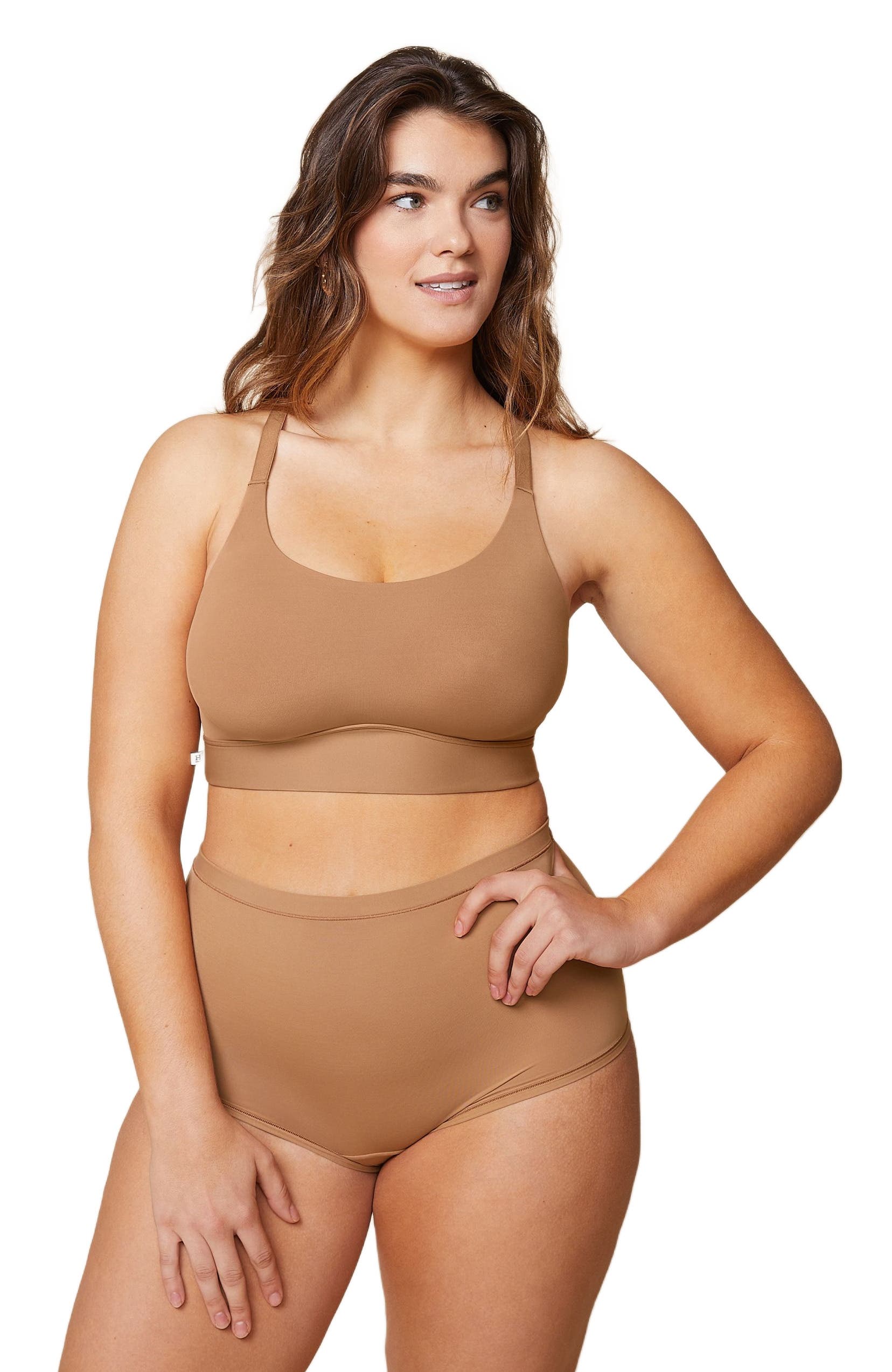 Harper Wilde Bliss Racerback Bralette in Tan 