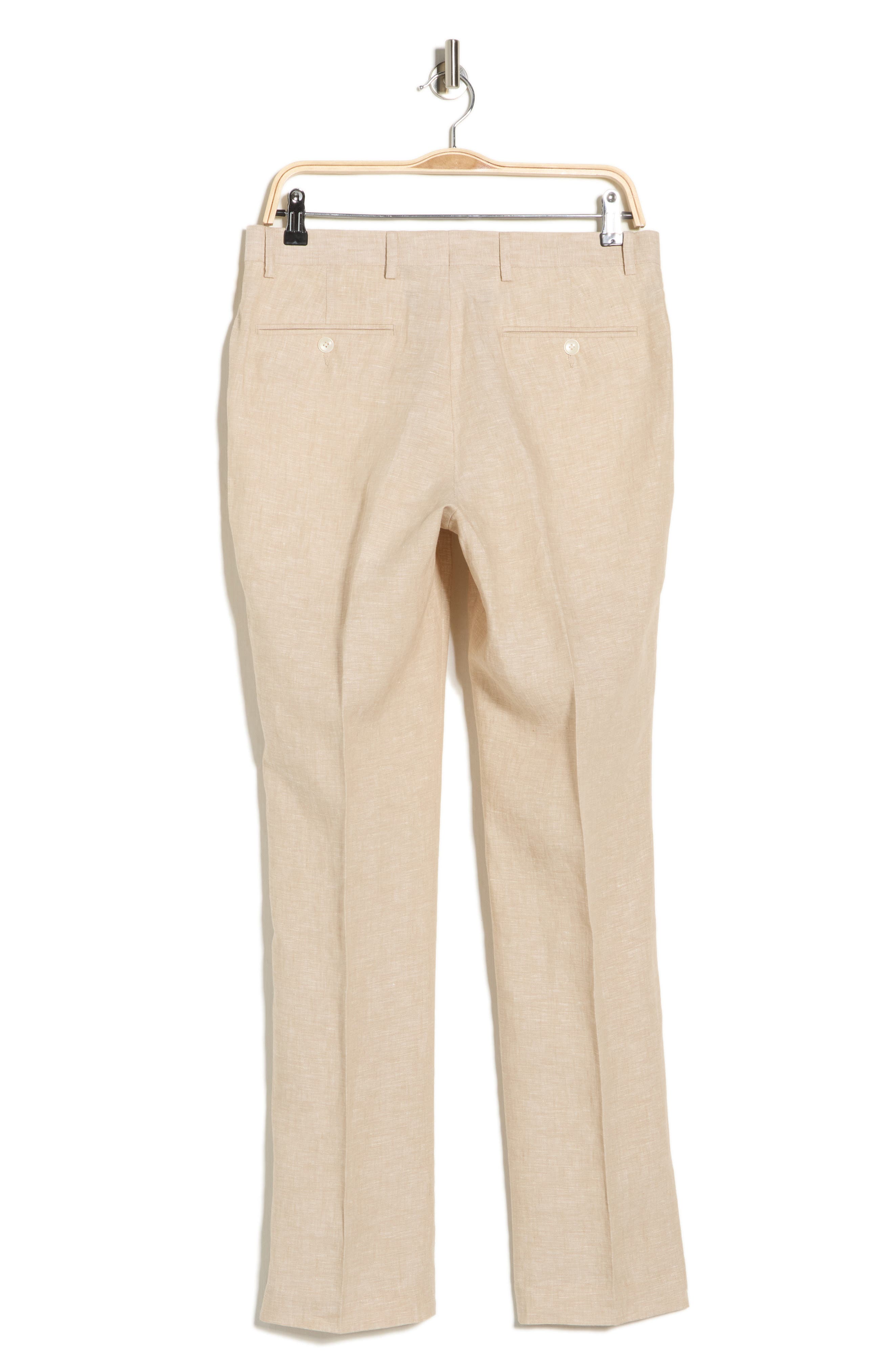 Flat Front Linen Trousers - image 2