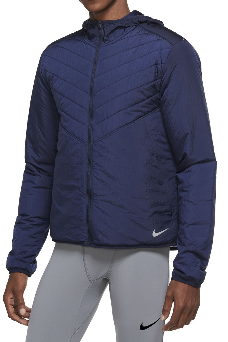 Aerolayer Running Jacket, Main, color, OBSIDIAN