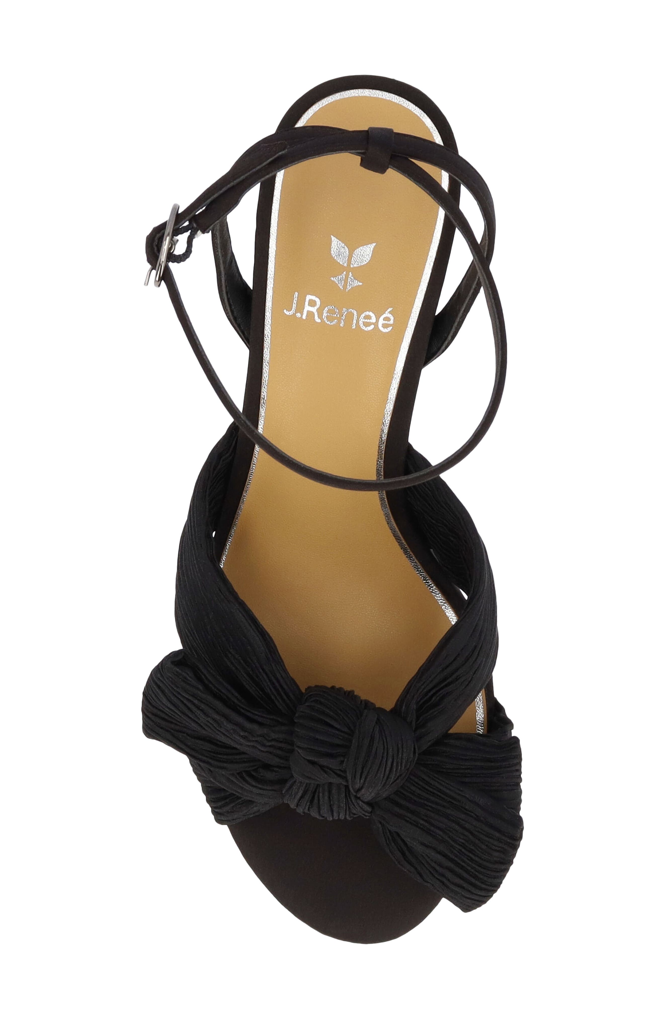 J. Reneé Olwen Ankle Strap Sandal, Alternate, color, Black