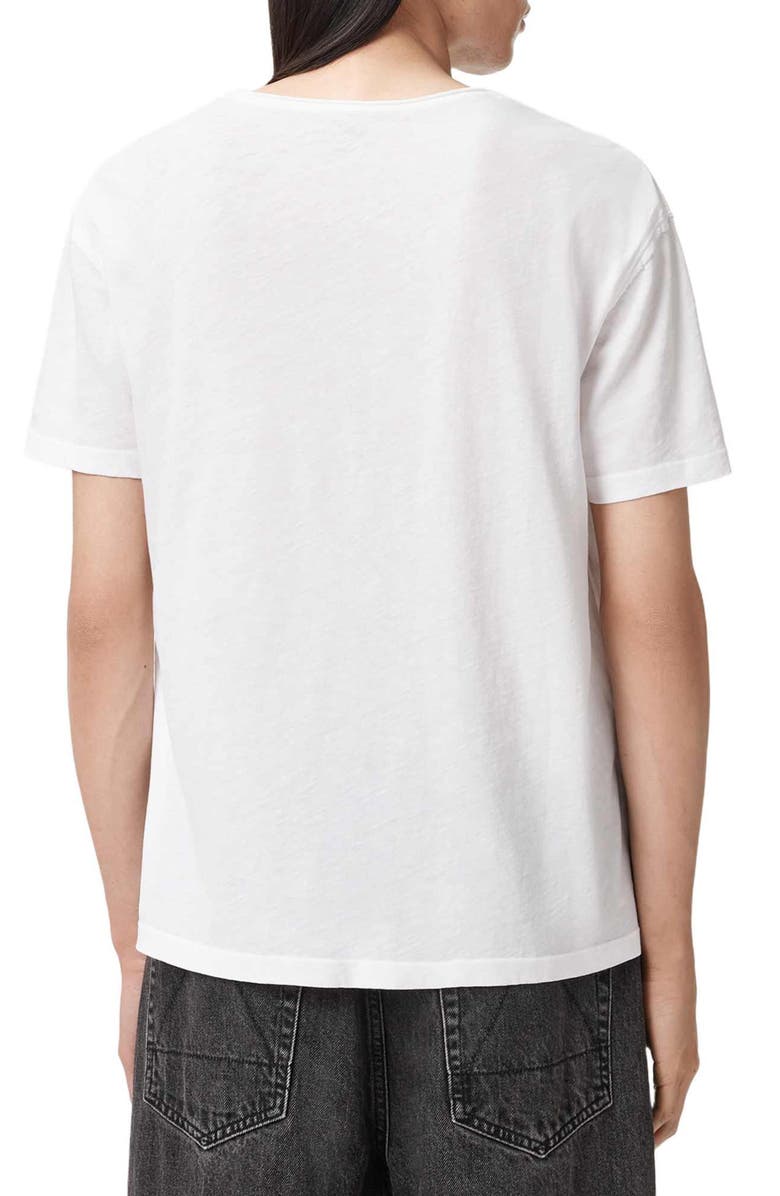 AllSaints Graphite Graphic T-Shirt, Alternate, color, Optic White