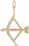 Ember Fine Jewelry 14k Gold Diamond Bow & Arrow Charm