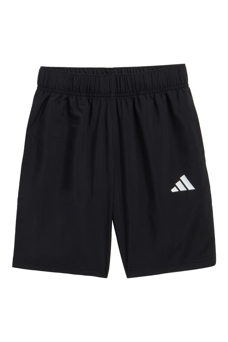 Kids' Logo Shorts, Main, color, BLACK